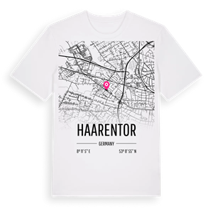 Haarentor karta t-shirt – ekologisk bomull t-shirt från Pinshirt