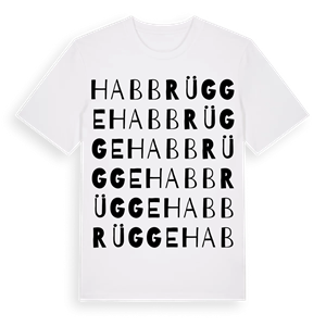 Habbrügge ordlek t-shirt – ekologisk bomull t-shirt från Pinshirt