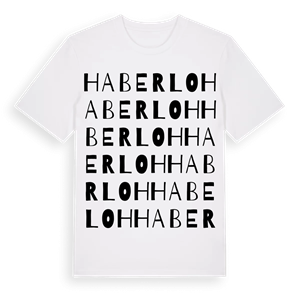 Haberloh ordlek t-shirt – ekologisk bomull t-shirt från Pinshirt