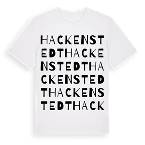 Hackenstedt ordlek t-shirt – ekologisk bomull t-shirt från Pinshirt