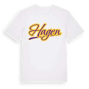 Hagen baseball t-shirt – ekologisk bomull t-shirt från Pinshirt