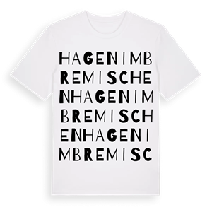 Hagen im Bremischen ordlek t-shirt – ekologisk bomull t-shirt från Pinshirt