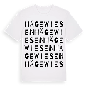Hägewiesen ordlek t-shirt – ekologisk bomull t-shirt från Pinshirt