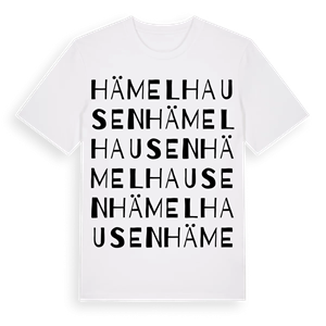 Hämelhausen ordlek t-shirt – ekologisk bomull t-shirt från Pinshirt