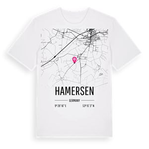 Hamersen karta t-shirt – ekologisk bomull t-shirt från Pinshirt