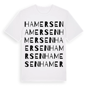 Hamersen ordlek t-shirt – ekologisk bomull t-shirt från Pinshirt