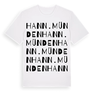 Hann. Münden ordlek t-shirt – ekologisk bomull t-shirt från Pinshirt