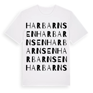 Harbarnsen ordlek t-shirt – ekologisk bomull t-shirt från Pinshirt