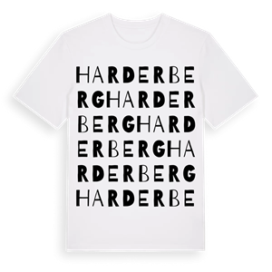 Harderberg ordlek t-shirt – ekologisk bomull t-shirt från Pinshirt