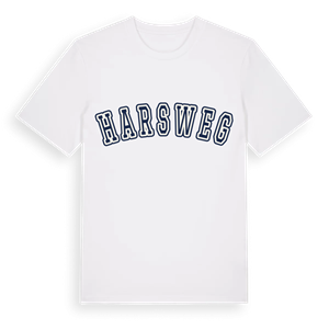 Harsweg college t-shirt – ekologisk bomull t-shirt från Pinshirt