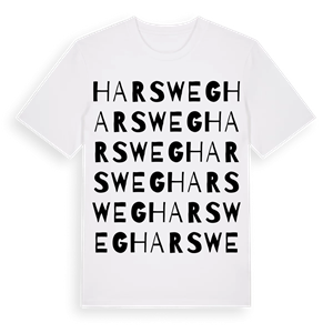 Harsweg ordlek t-shirt – ekologisk bomull t-shirt från Pinshirt