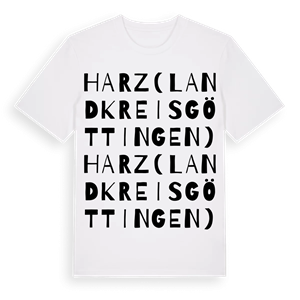 Harz (Landkreis Göttingen) ordlek t-shirt – ekologisk bomull t-shirt från Pinshirt