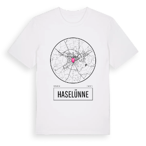 Haselünne t-shirt – ekologisk bomull t-shirt från Pinshirt
