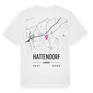 Hattendorf karta t-shirt – ekologisk bomull t-shirt från Pinshirt