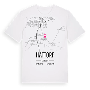 Hattorf karta t-shirt – ekologisk bomull t-shirt från Pinshirt