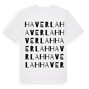 Haverlah ordlek t-shirt – ekologisk bomull t-shirt från Pinshirt