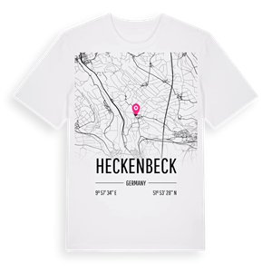 Heckenbeck karta t-shirt – ekologisk bomull t-shirt från Pinshirt