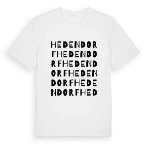 Hedendorf ordlek t-shirt – ekologisk bomull t-shirt från Pinshirt