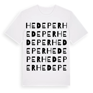 Hedeper ordlek t-shirt – ekologisk bomull t-shirt från Pinshirt