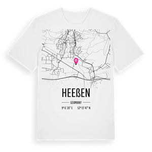 Heeßen karta t-shirt – ekologisk bomull t-shirt från Pinshirt