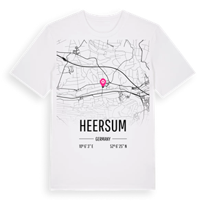 Heersum karta t-shirt – ekologisk bomull t-shirt från Pinshirt