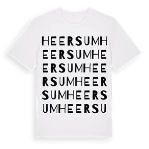 Heersum ordlek t-shirt – ekologisk bomull t-shirt från Pinshirt