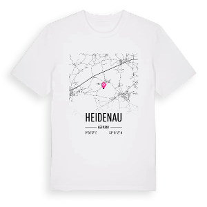 Heidenau karta t-shirt – ekologisk bomull t-shirt från Pinshirt