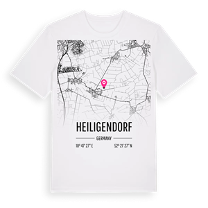 Heiligendorf karta t-shirt – ekologisk bomull t-shirt från Pinshirt