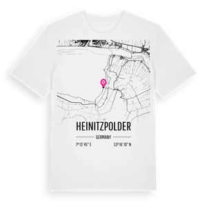 Heinitzpolder karta t-shirt – ekologisk bomull t-shirt från Pinshirt