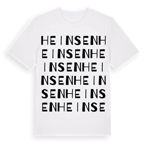Heinsen ordlek t-shirt – ekologisk bomull t-shirt från Pinshirt