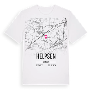 Helpsen karta t-shirt – ekologisk bomull t-shirt från Pinshirt