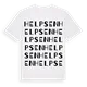 Helpsen ordlek t-shirt