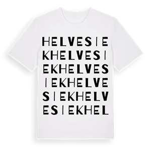 Helvesiek ordlek t-shirt – ekologisk bomull t-shirt från Pinshirt