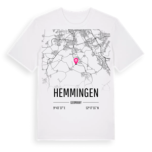 Hemmingen karta t-shirt – ekologisk bomull t-shirt från Pinshirt