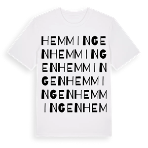 Hemmingen ordlek t-shirt – ekologisk bomull t-shirt från Pinshirt