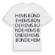 Hemsbünde ordlek t-shirt