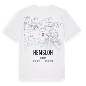 Hemsloh karta t-shirt – ekologisk bomull t-shirt från Pinshirt