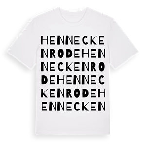 Henneckenrode ordlek t-shirt – ekologisk bomull t-shirt från Pinshirt
