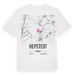 Hepstedt karta t-shirt – ekologisk bomull t-shirt från Pinshirt