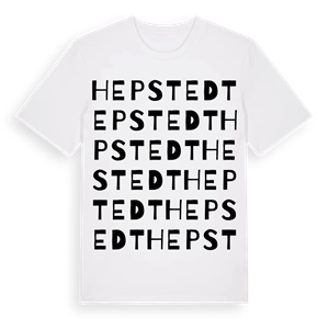 Hepstedt ordlek t-shirt – ekologisk bomull t-shirt från Pinshirt