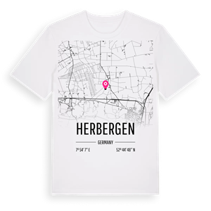 Herbergen karta t-shirt – ekologisk bomull t-shirt från Pinshirt