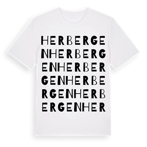 Herbergen ordlek t-shirt – ekologisk bomull t-shirt från Pinshirt