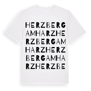 Herzberg am Harz ordlek t-shirt – ekologisk bomull t-shirt från Pinshirt