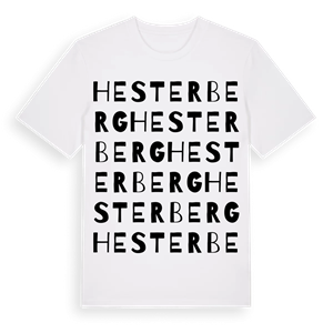 Hesterberg ordlek t-shirt – ekologisk bomull t-shirt från Pinshirt