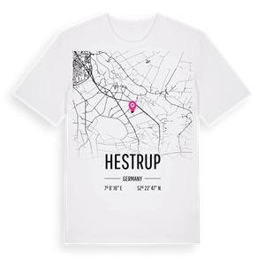 Hestrup karta t-shirt – ekologisk bomull t-shirt från Pinshirt