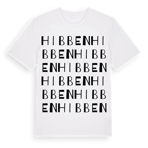 Hibben ordlek t-shirt – ekologisk bomull t-shirt från Pinshirt