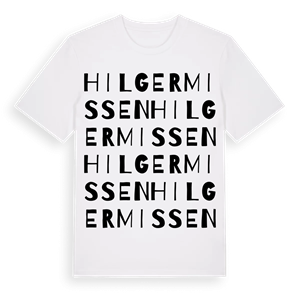 Hilgermissen ordlek t-shirt – ekologisk bomull t-shirt från Pinshirt