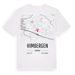 Himbergen karta t-shirt – ekologisk bomull t-shirt från Pinshirt