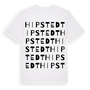 Hipstedt ordlek t-shirt – ekologisk bomull t-shirt från Pinshirt