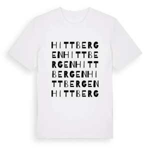 Hittbergen ordlek t-shirt – ekologisk bomull t-shirt från Pinshirt